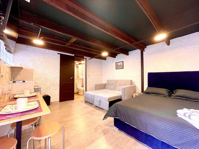 Apartamento privado Hotel Bogotá Smart TV WiFi cocina baño