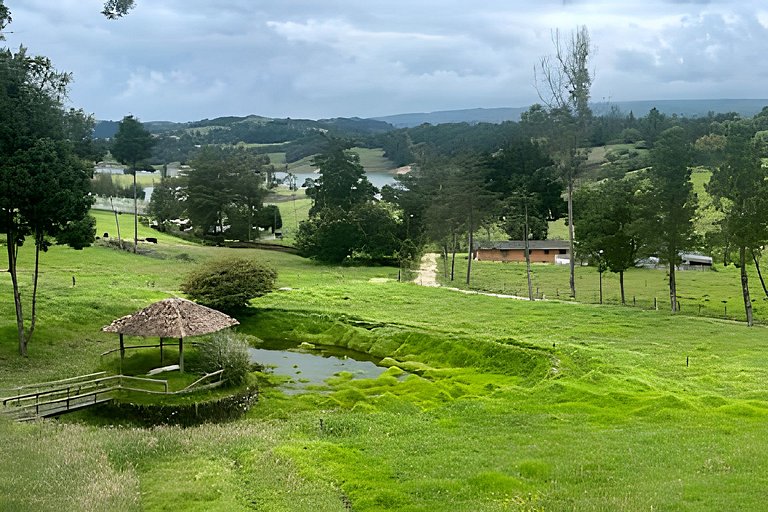 Lujosa Cabaña Represa del Sisga TV Wifi Cocina BBQ